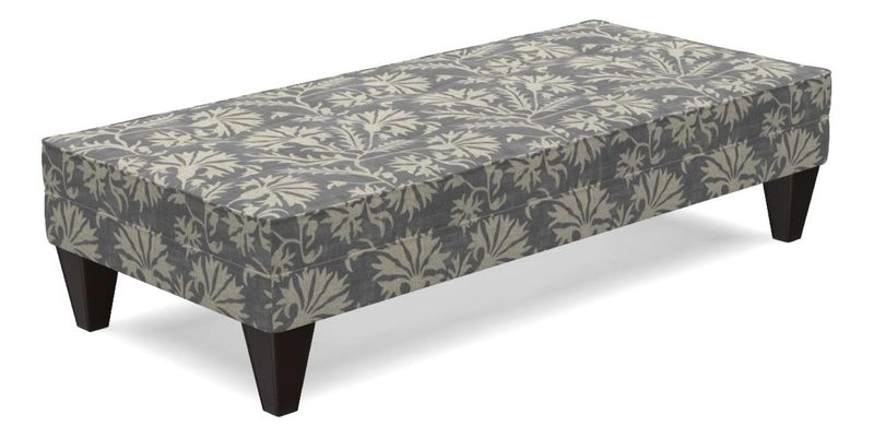 Kirdford Footstool in Linwood Omega Velvet Capri