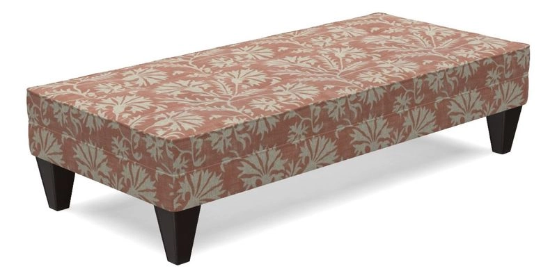 Kirdford Footstool in Linwood Omega Velvet Capri