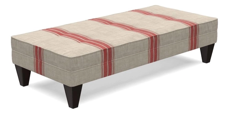 Kirdford Footstool in Linwood Omega Velvet Capri