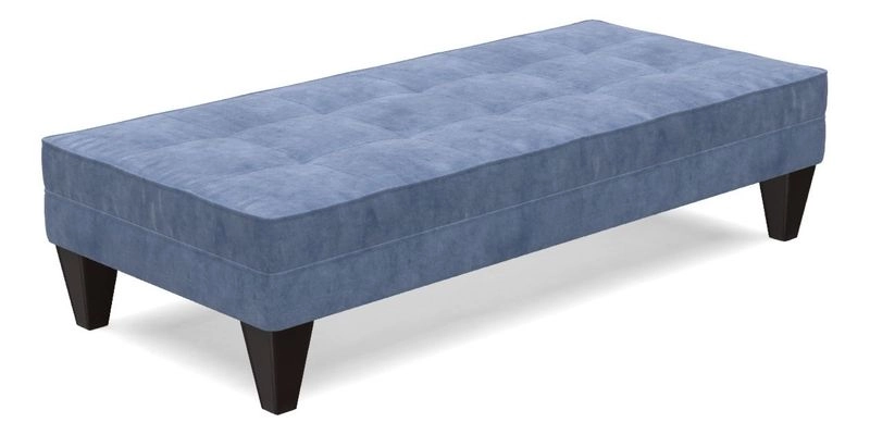 Kirdford Footstool in Linwood Omega Velvet Capri