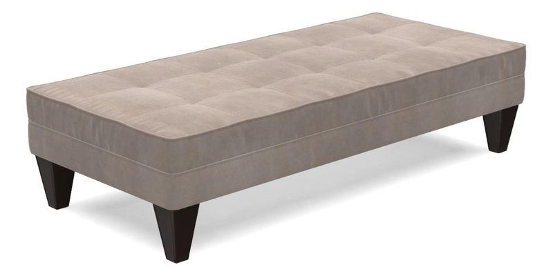 Kirdford Footstool in Linwood Omega Velvet Capri