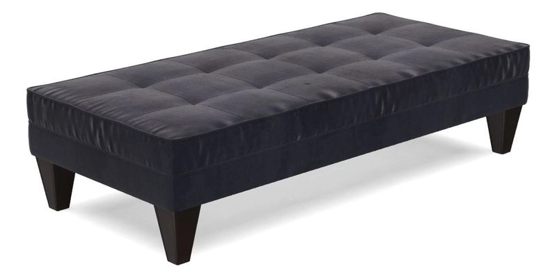 Kirdford Footstool in Linwood Omega Velvet Capri