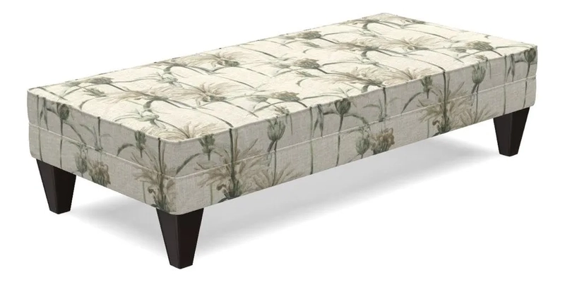 Kirdford Footstool in Linwood Omega Velvet Capri