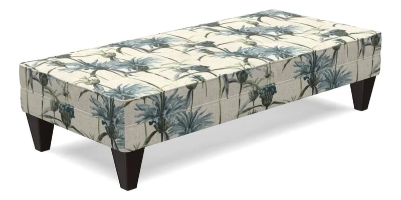 Kirdford Footstool in Linwood Omega Velvet Capri