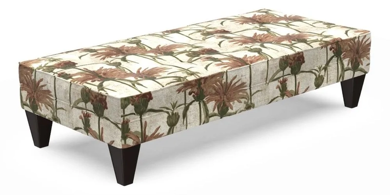 Kirdford Footstool in Linwood Omega Velvet Capri