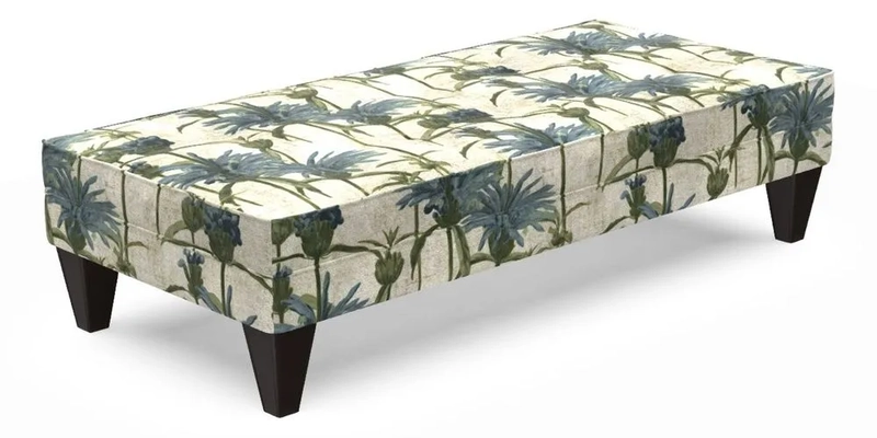 Kirdford Footstool in Linwood Omega Velvet Capri
