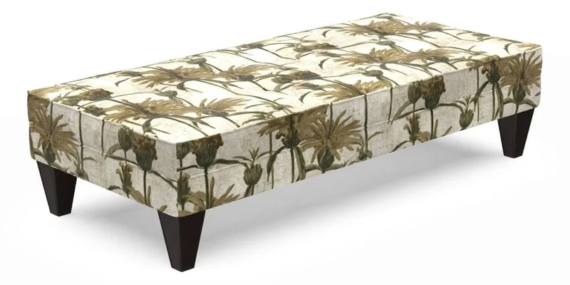 Kirdford Footstool in Linwood Omega Velvet Capri
