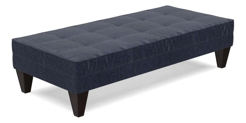 Kirdford Footstool in Linwood Omega Velvet Capri