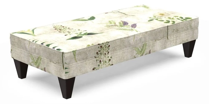 Kirdford Footstool in Linwood Omega Velvet Capri