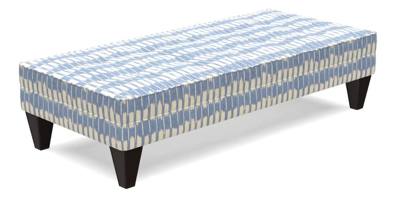 Kirdford Footstool in Linwood Omega Velvet Capri