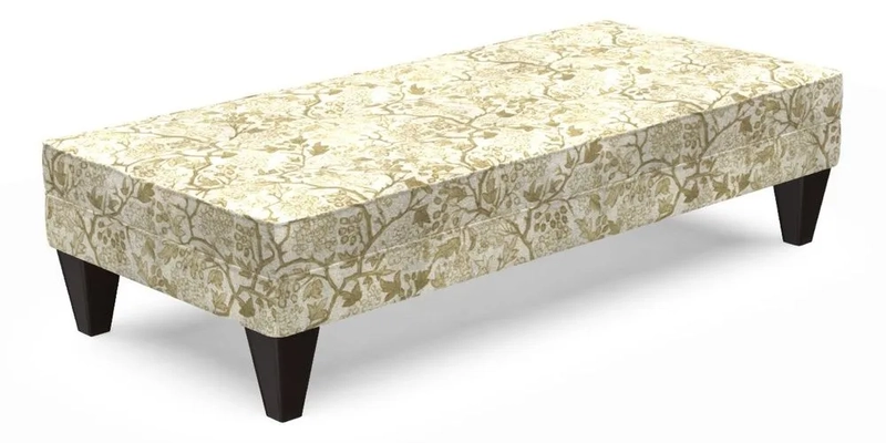 Kirdford Footstool in Linwood Omega Velvet Capri Kirdford Footstool in Linwood Omega Velvet Capri