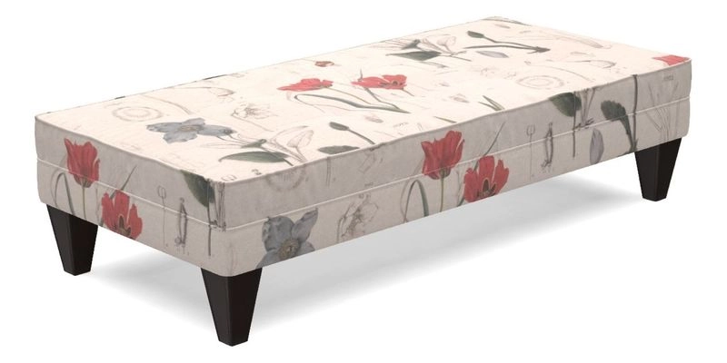 Kirdford Footstool in Linwood Omega Velvet Capri