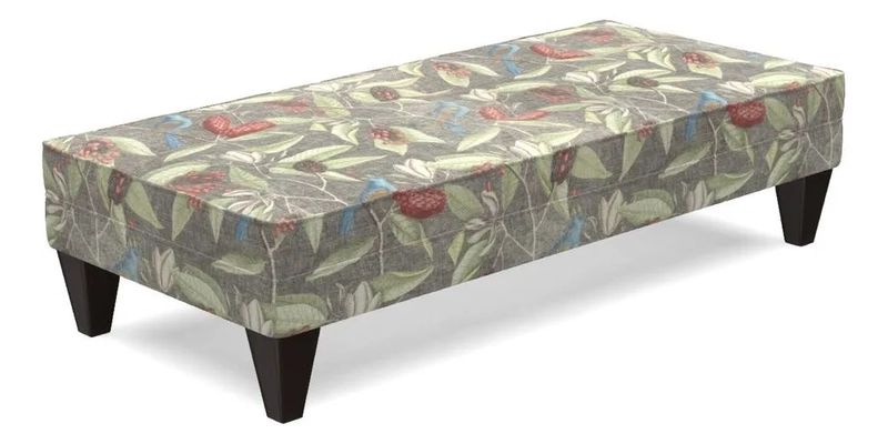 Kirdford Footstool in Linwood Omega Velvet Capri