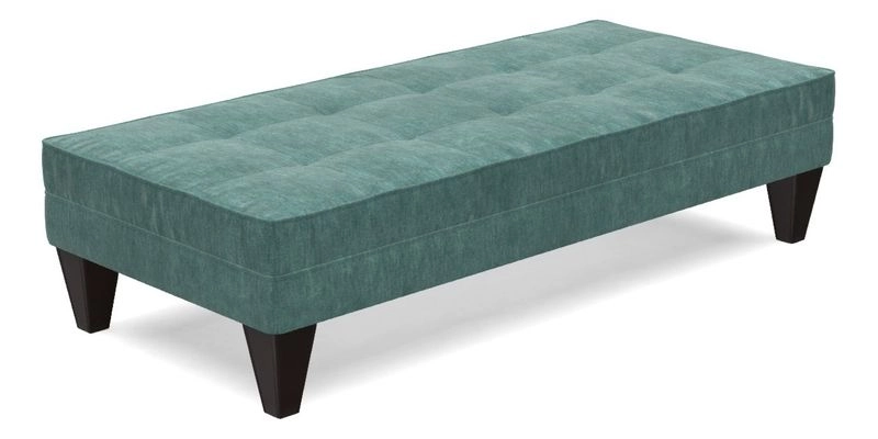 Kirdford Footstool in Linwood Omega Velvet Capri