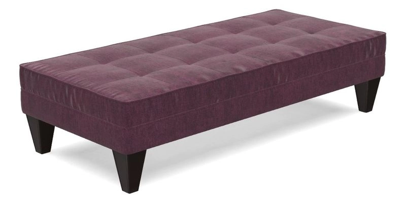 Kirdford Footstool in Linwood Omega Velvet Capri