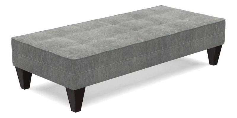 Kirdford Footstool in Linwood Omega Velvet Capri