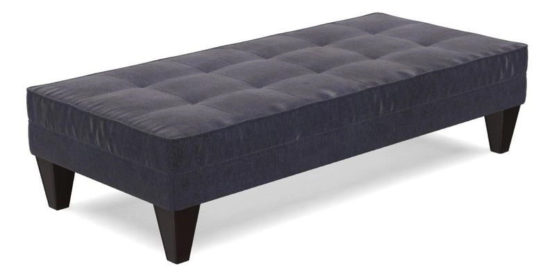 Kirdford Footstool in Linwood Omega Velvet Capri