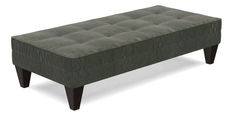 Kirdford Footstool in Linwood Omega Velvet Capri