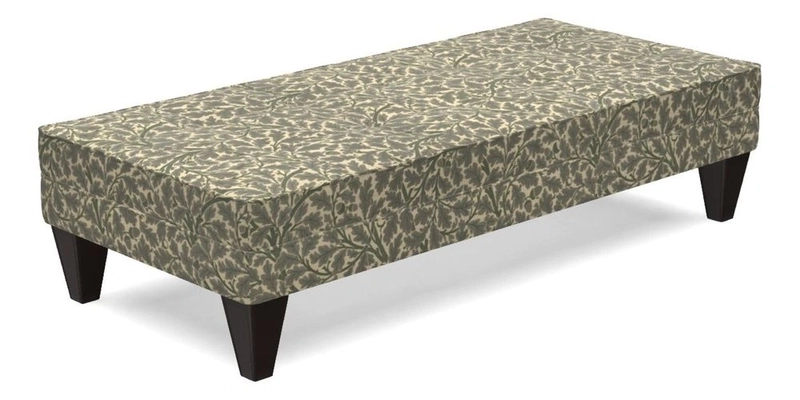 Kirdford Footstool in Linwood Omega Velvet Capri
