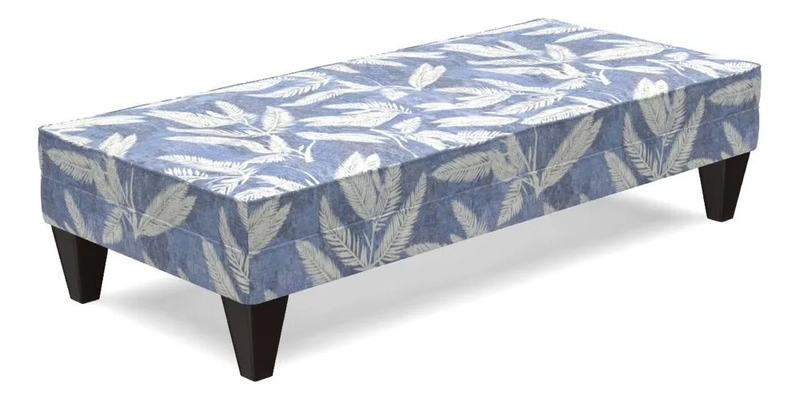 Kirdford Footstool in Linwood Omega Velvet Capri