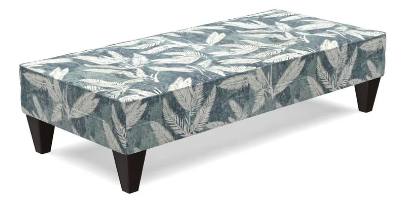 Kirdford Footstool in Linwood Omega Velvet Capri