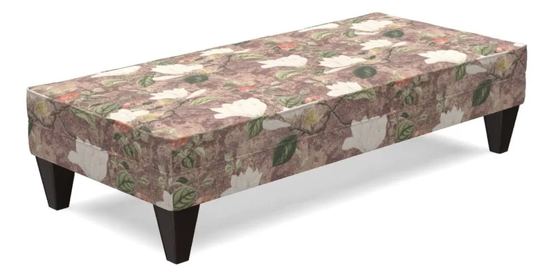 Kirdford Footstool in Linwood Omega Velvet Capri