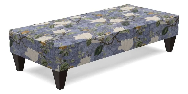Kirdford Footstool in Linwood Omega Velvet Capri