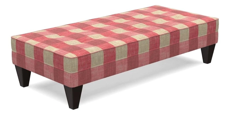 Kirdford Footstool in Linwood Omega Velvet Capri