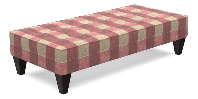 Kirdford Footstool in Linwood Omega Velvet Capri