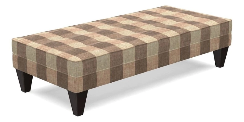 Kirdford Footstool in Linwood Omega Velvet Capri