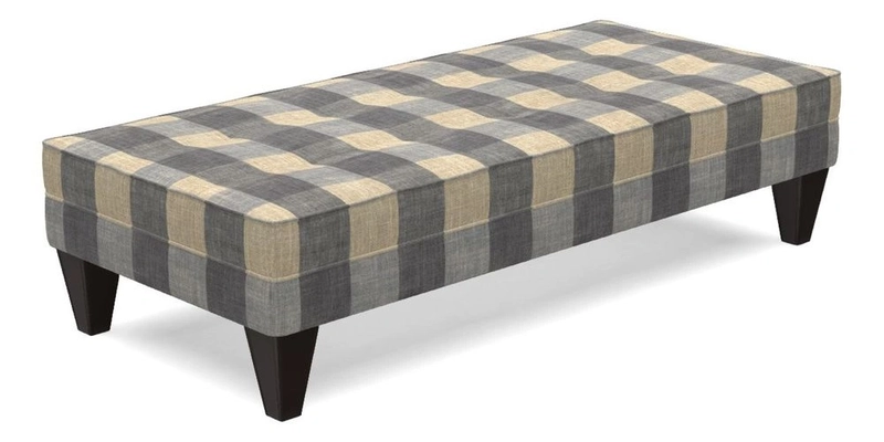 Kirdford Footstool in Linwood Omega Velvet Capri