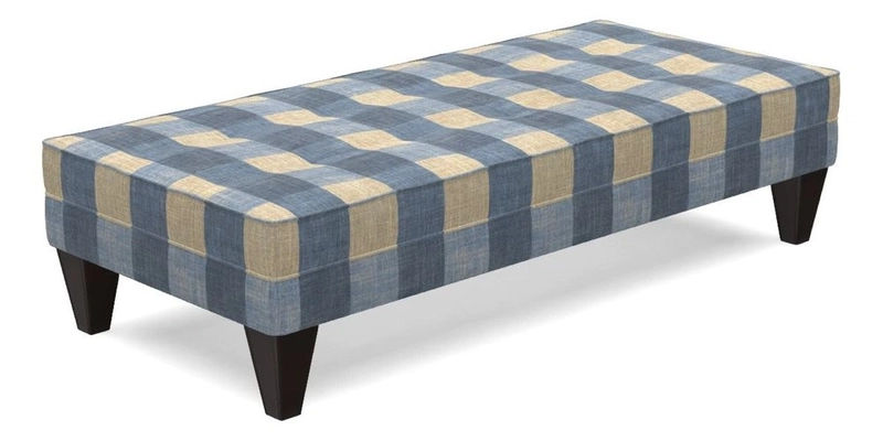 Kirdford Footstool in Linwood Omega Velvet Capri