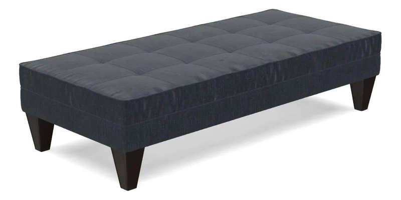 Kirdford Footstool in Linwood Omega Velvet Capri