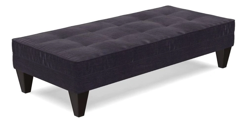 Kirdford Footstool in Linwood Omega Velvet Capri