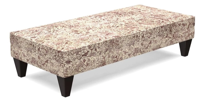 Kirdford Footstool in Linwood Omega Velvet Capri