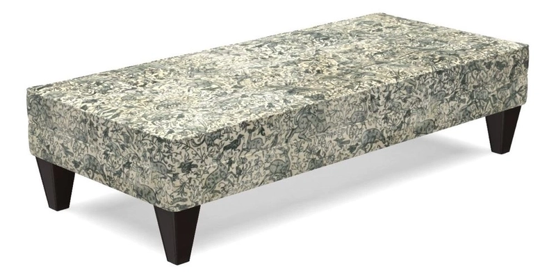 Kirdford Footstool in Linwood Omega Velvet Capri