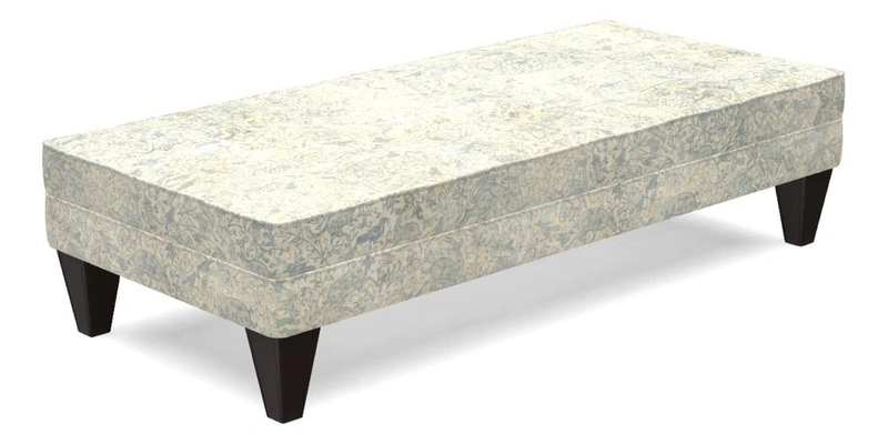 Kirdford Footstool in Linwood Omega Velvet Capri