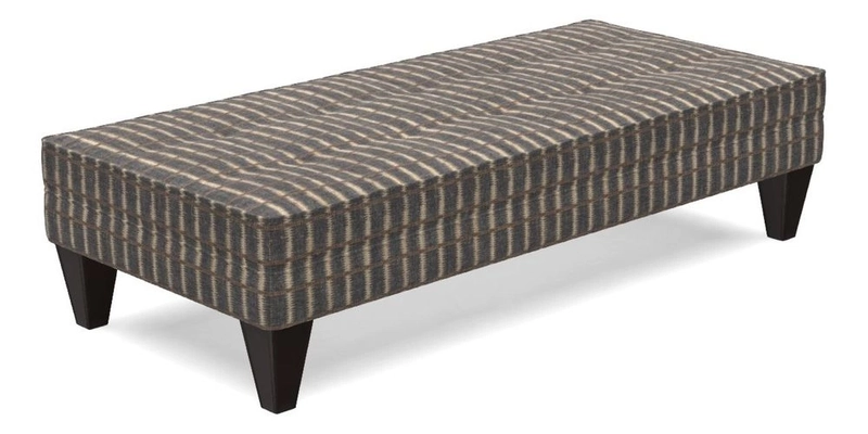 Kirdford Footstool in Linwood Omega Velvet Capri