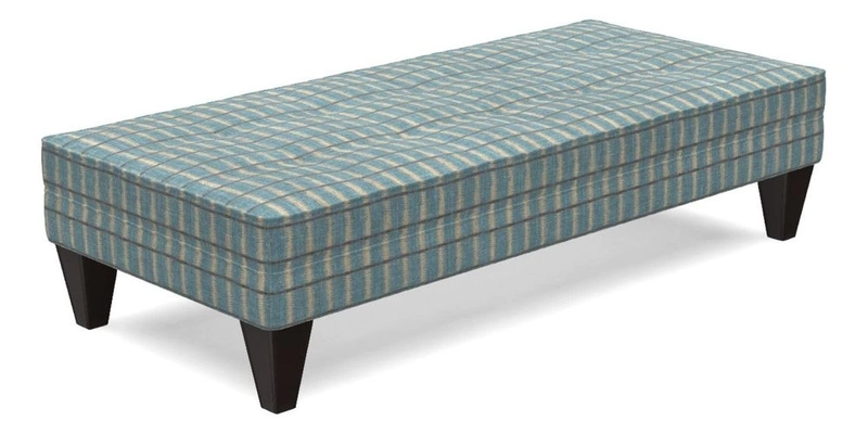 Kirdford Footstool in Linwood Omega Velvet Capri