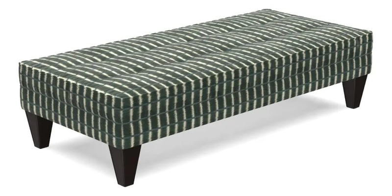 Kirdford Footstool in Linwood Omega Velvet Capri