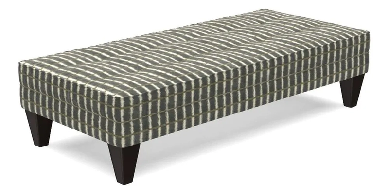 Kirdford Footstool in Linwood Omega Velvet Capri