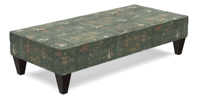 Kirdford Footstool in Linwood Omega Velvet Capri