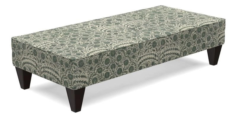 Kirdford Footstool in Linwood Omega Velvet Capri