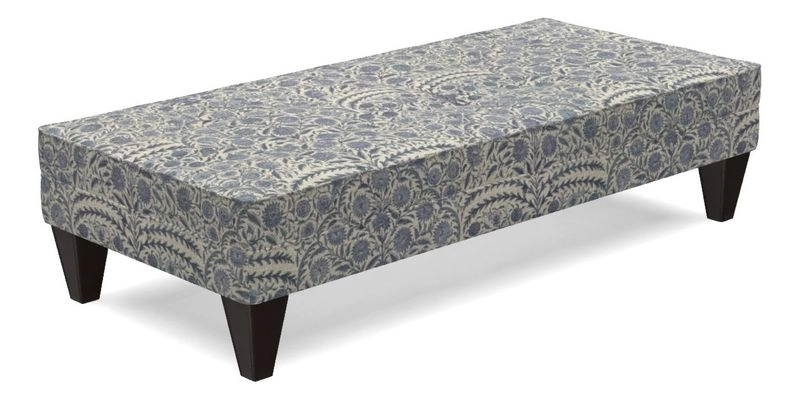 Kirdford Footstool in Linwood Omega Velvet Capri