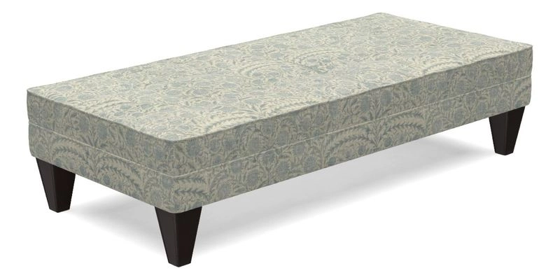 Kirdford Footstool in Linwood Omega Velvet Capri