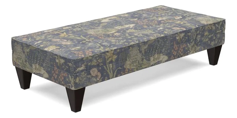 Kirdford Footstool in Linwood Omega Velvet Capri