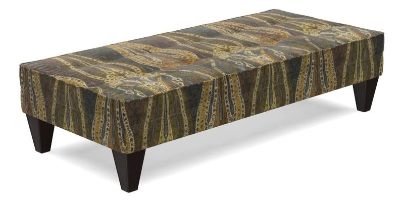 Kirdford Footstool in Linwood Omega Velvet Capri