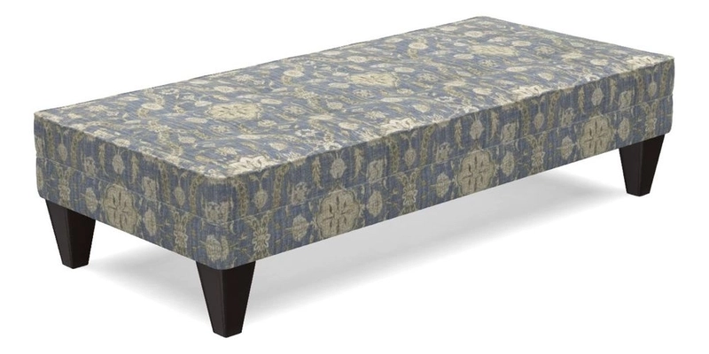 Kirdford Footstool in Linwood Omega Velvet Capri