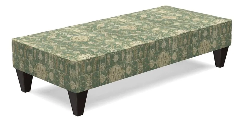 Kirdford Footstool in Linwood Omega Velvet Capri