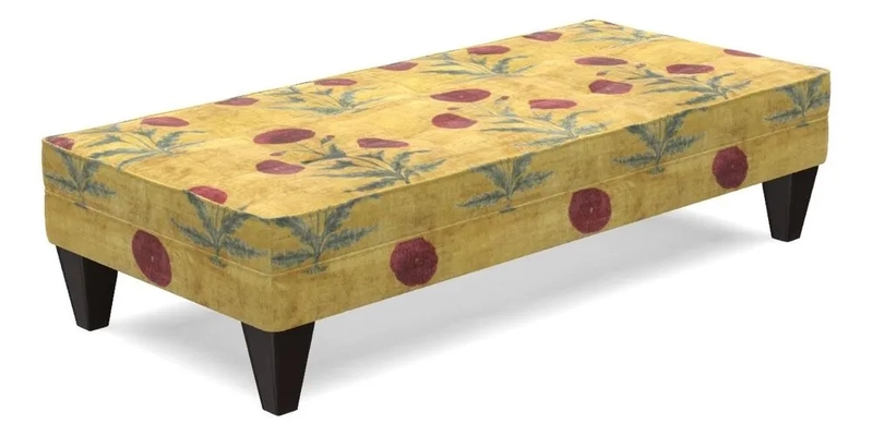 Kirdford Footstool in Linwood Omega Velvet Capri